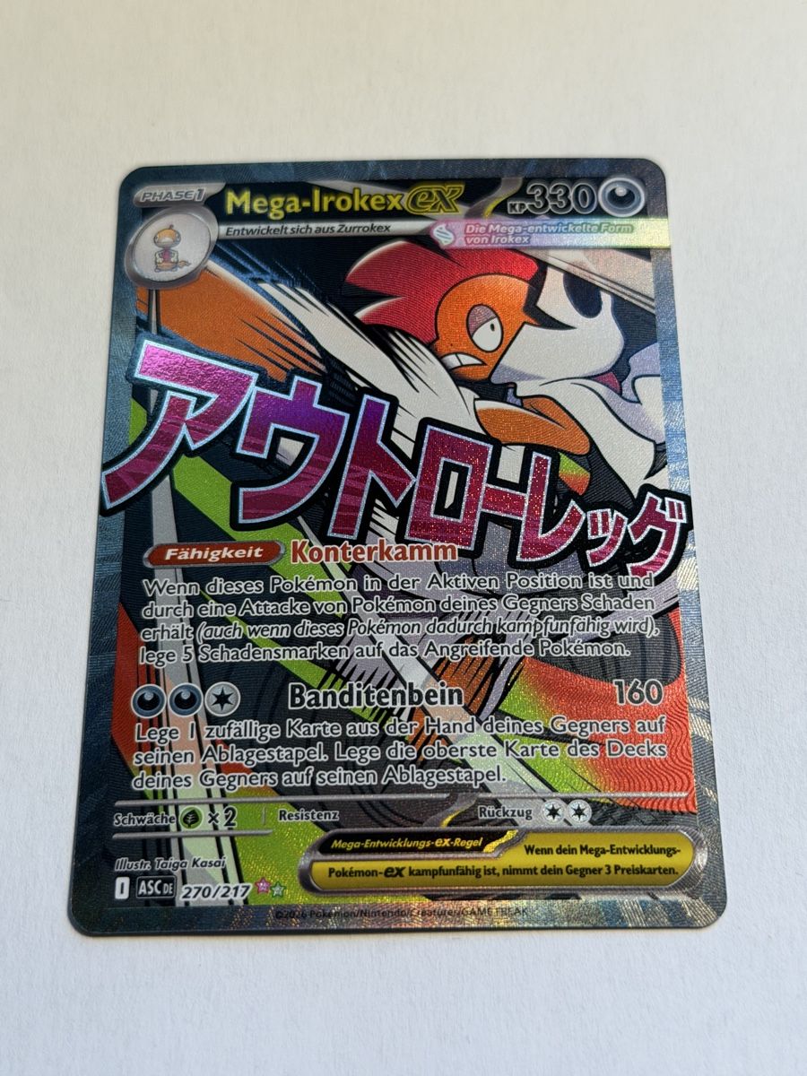 Pokémon Carte collezionabili: Pokemon Mega Irokex ex 270/217 DE – Usato da Uster venduto da l_cards 1