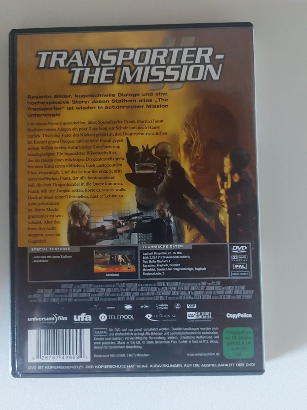 Tous les DVDs: Transporter - The Mission DVD – D'occasion à Erlinsbach par pfunky 1