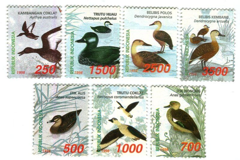 Alle Briefmarken: Briefmarken "Enten". Indonesien – Neu und originalverpackt aus Basel von Butsch5