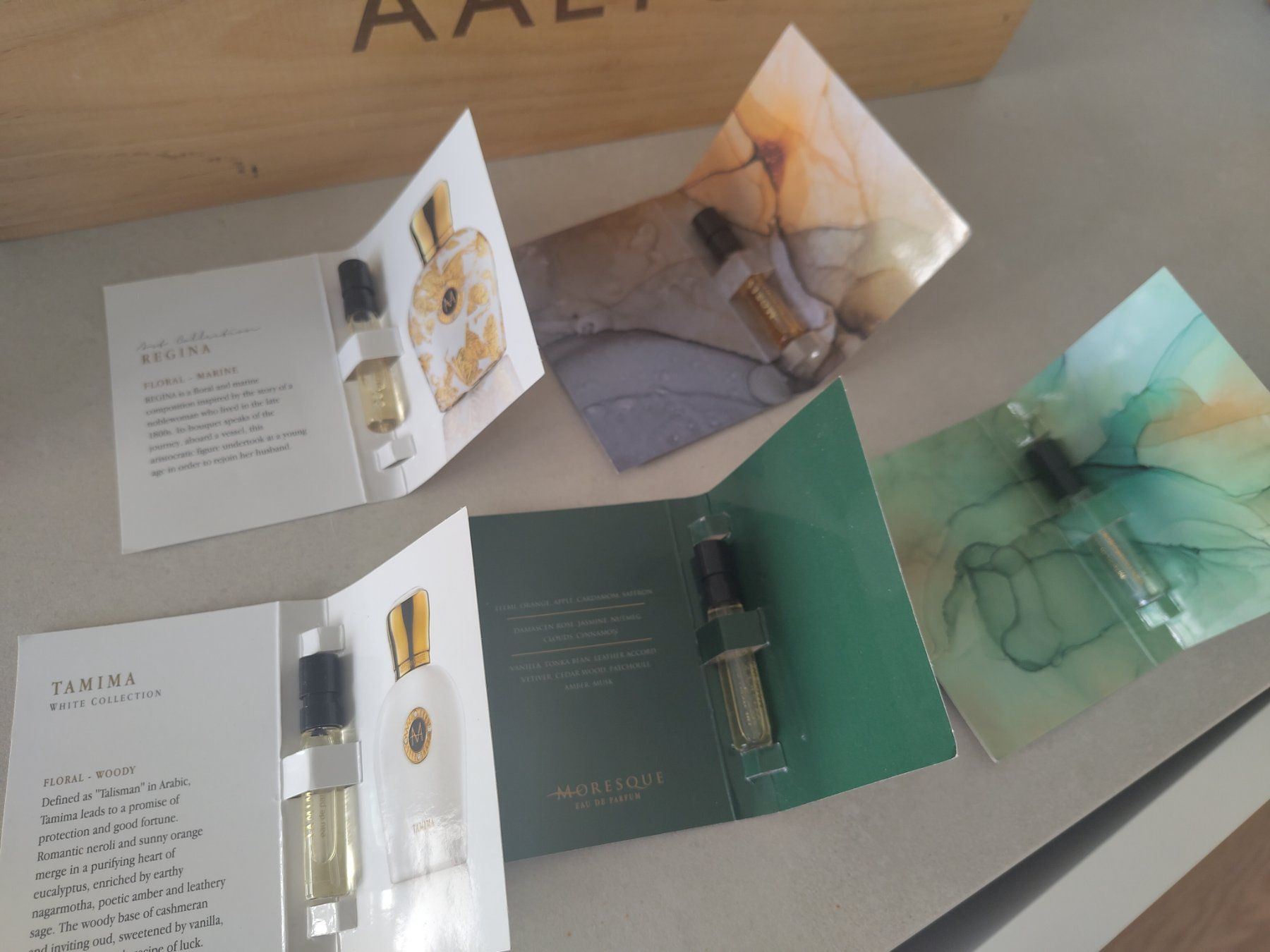 Initio Parfum & Eau de Toilette: Moresque discovery 5x samples tamima Regina sirocco – Gebraucht aus Steinhausen von nwe_t8nj 2