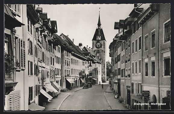 Ansichtskarten: Bremgarten /AG, Strasse Marktgasse mit G – Gebraucht aus Berlin von bartko-reher