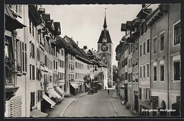 Bremgarten /AG, Strasse Marktgasse mit G