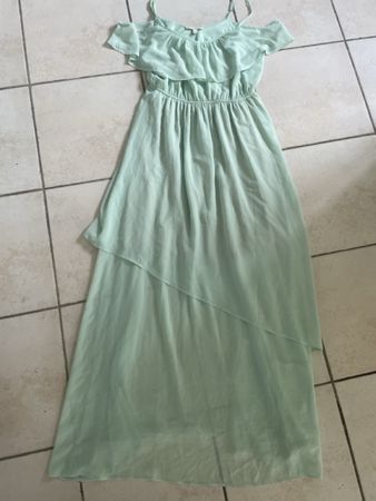 Sommerliches Festliches Maxikleid in Mintgrün, Grösse L, Neu