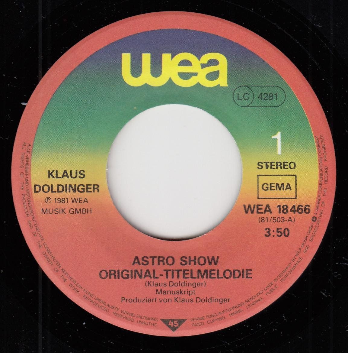 Schallplatten: Klaus Doldinger Vinyl Single von 1981 – Gebraucht aus Volketswil von Abcrecords 2