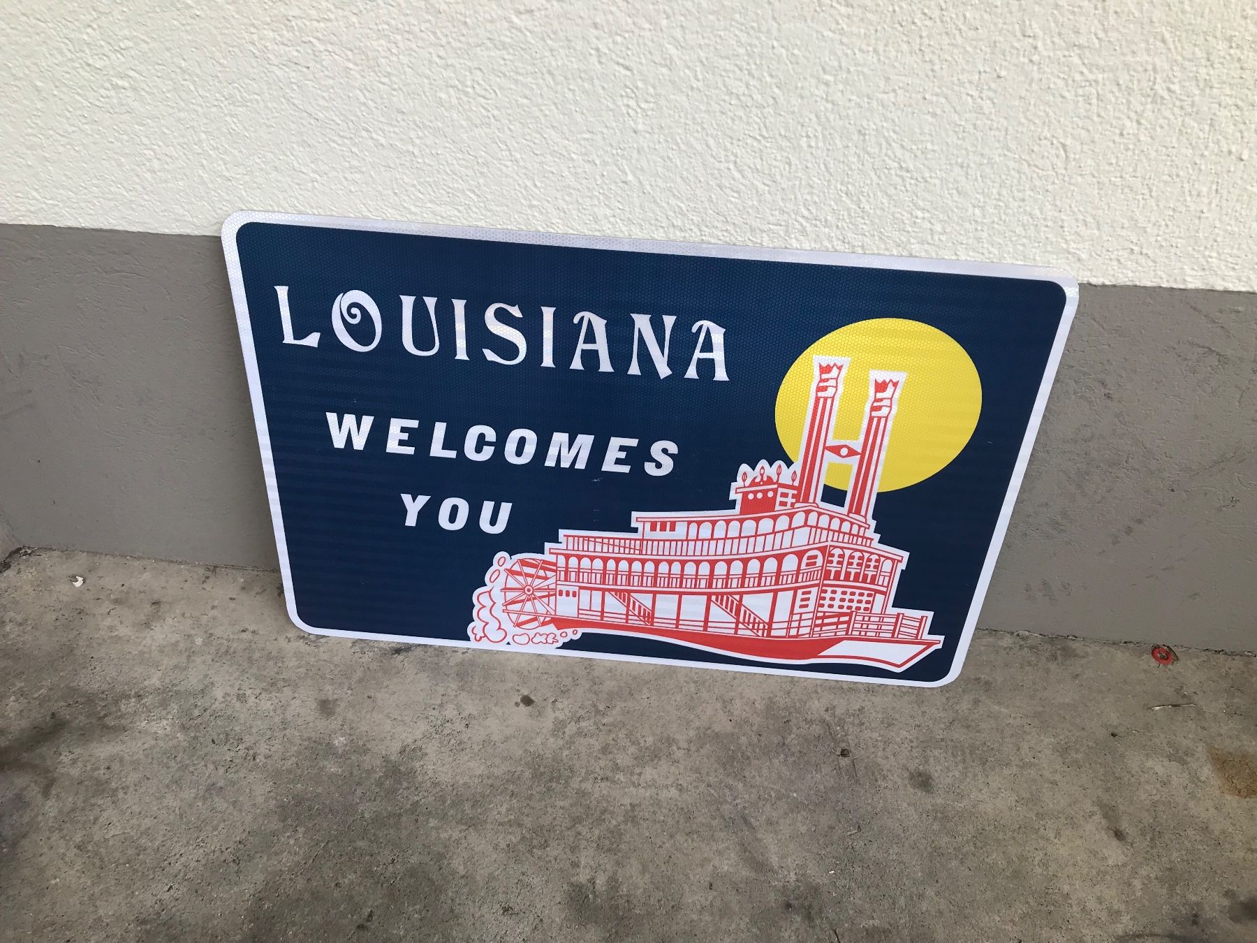 Schilder: Louisiana-State Welcome Schild NOS – Neu (gemäss Beschreibung) aus Erlinsbach von Stu-ff