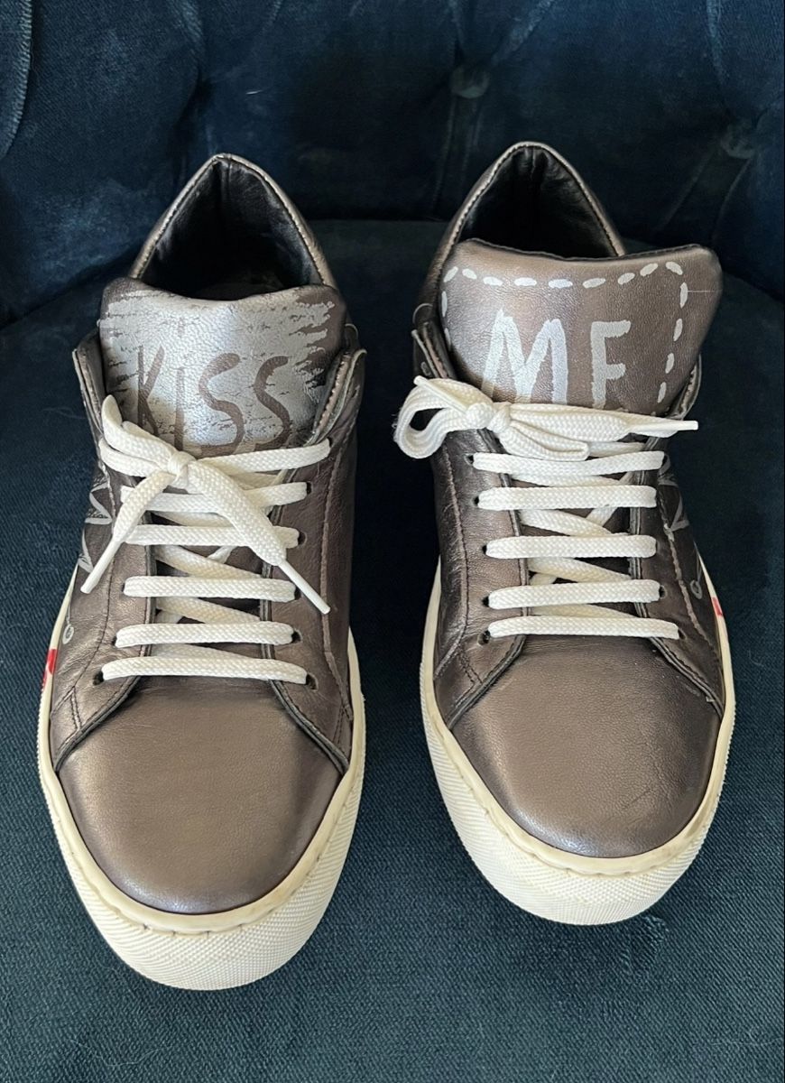 Scarpe da donna: Sneakers in pelle metallizzata – Usato da Lugano venduto da fer_ckb9 2