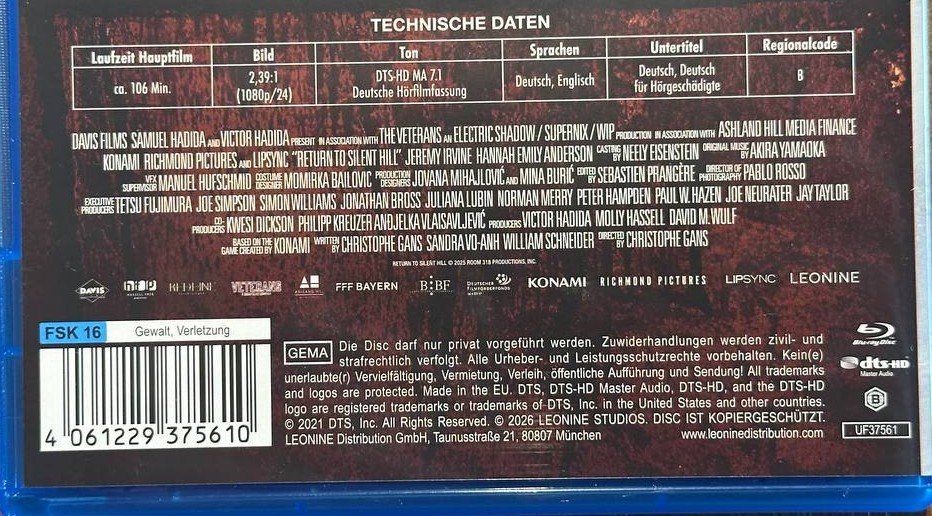 Alle DVDs: Return to Silent Hill – Gebraucht aus Beringen von Mantafisch1 2