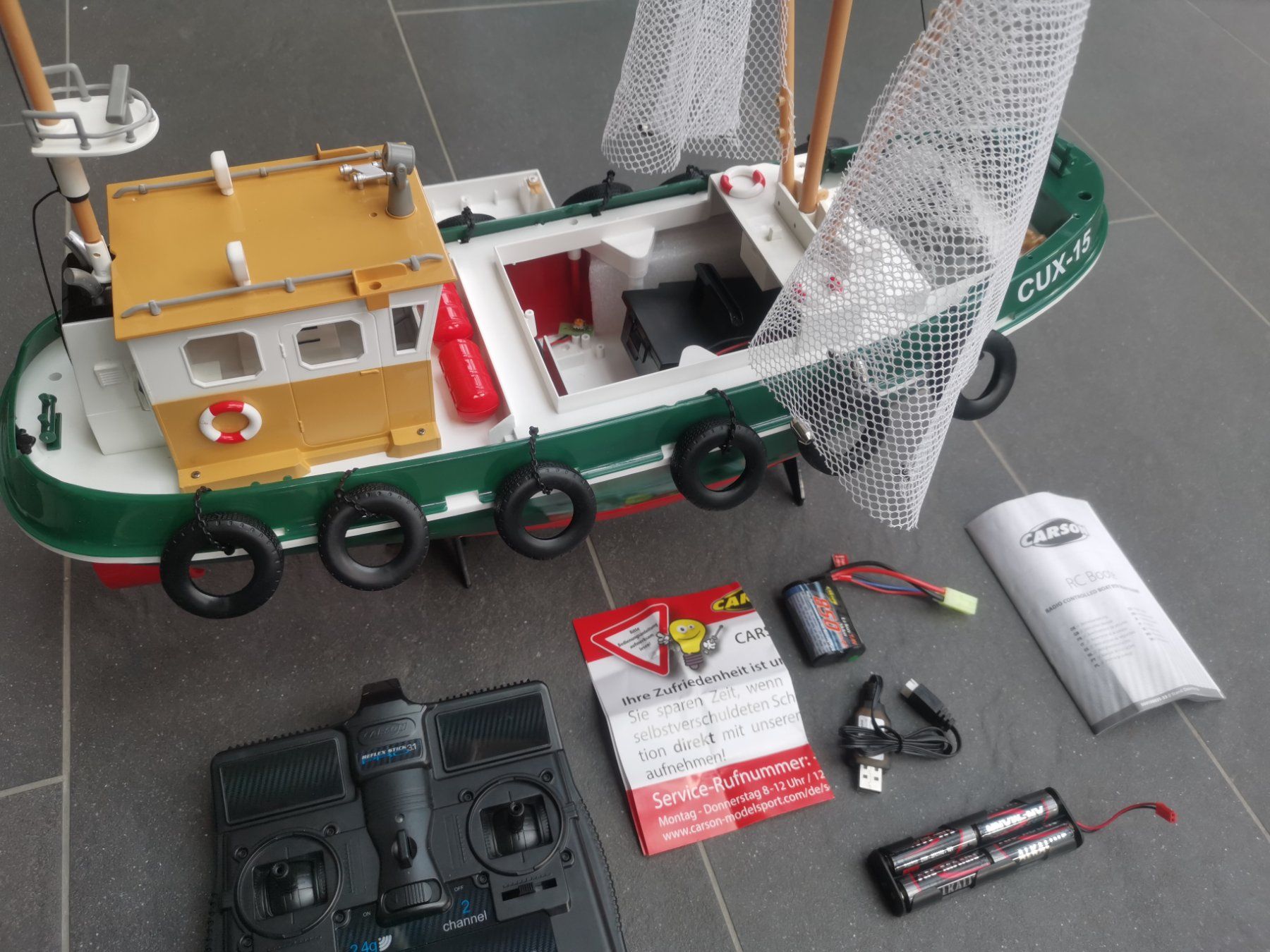 Carson Modellismo RC: CARSON Cux-15 RTR RC-Fischkutter – Nuovo (secondo la descrizione) da Kirchberg BE venduto da sonne88 6