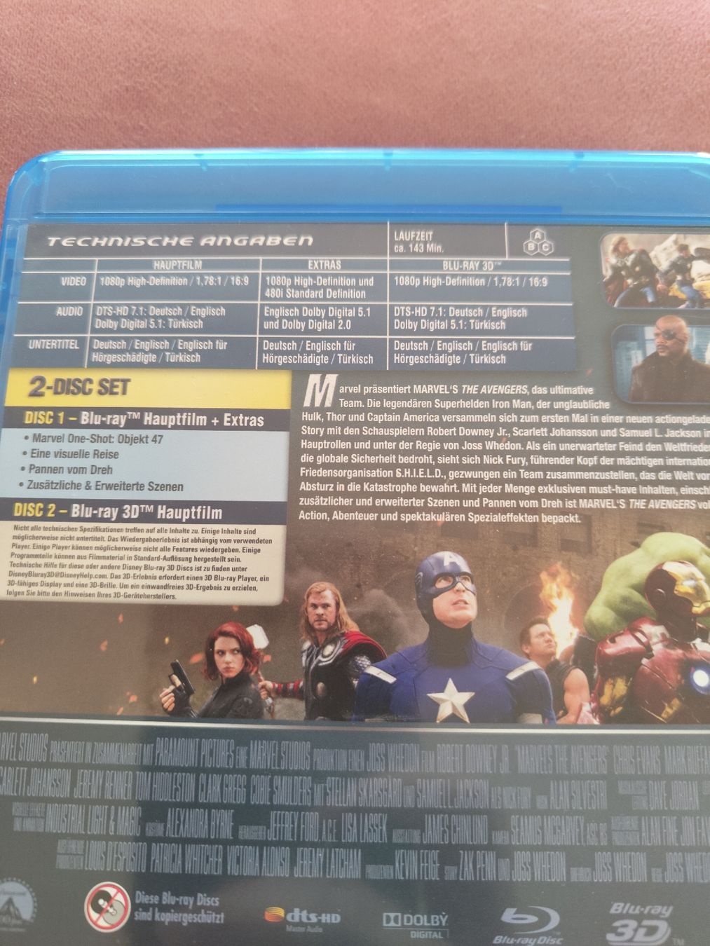 Tutti i DVDs: Blu-Ray Marvel's The Avengers 3D – Usato da Zürich venduto da Slevin2710 1