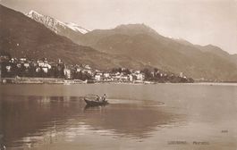 Locarno Muralto (TI) Panorama Lago Maggiore battello boot 