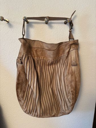 Handtasche Leder Maison d'Etre beige guter Zustand