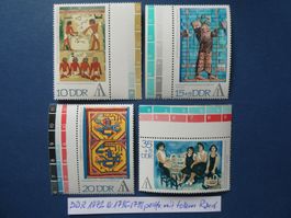 DDR 1972 Nr. 1785-1788 postfrisch ** mit tollem Rand