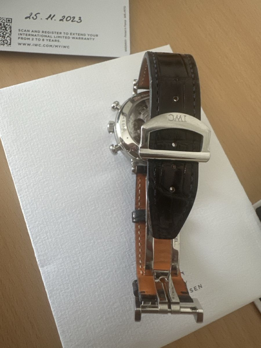 IWC Orologi: IWC Portofino Chronograph 39 with extra strap - full set – Usato da Dättwil AG venduto da hkf_sns2 6