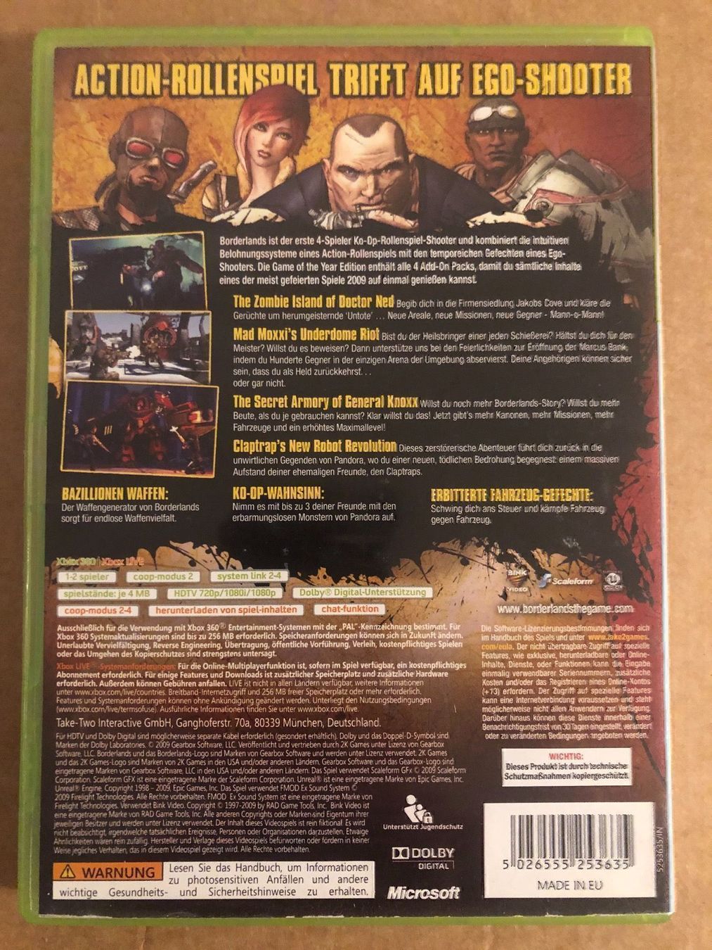 Microsoft Giochi: Borderlands GOTY Edition Xbox 360 – Usato da Kestenholz venduto da Mad18 1