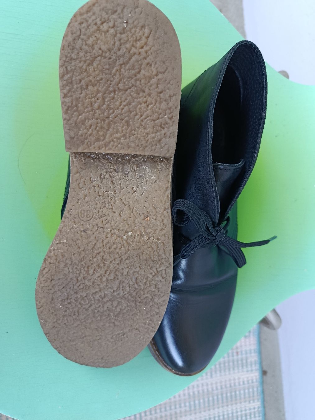 Scarpe da donna: Schnürschuhe schwarz, Leder 38 – Usato da Basel venduto da Clay66 2