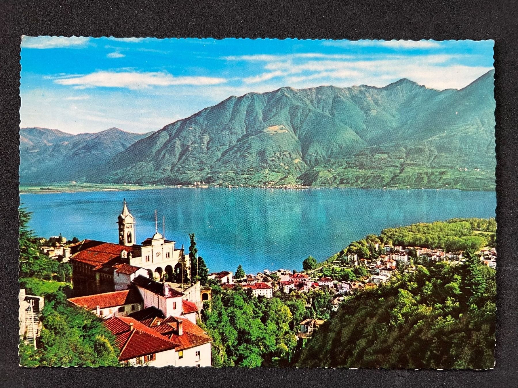 Cartoline postali: Locarno, Madonna del Sasso e Parnorami – Usato da Widnau venduto da Brusi9