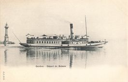 Genf (GE) Dampfschiff auf dem Genfersee