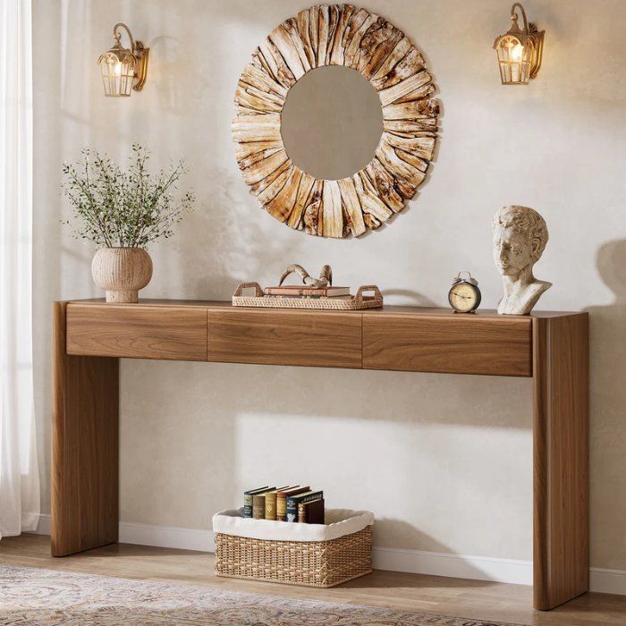 Tavoli: Konsolentisch 180cm 3 Schubladen Holz – Nuovo e nell'imballaggio originale da Gretzenbach venduto da Genfi-Shop 2