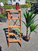 Échelle décorative vintage en bois massif