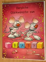 Doodles Glückwunschkarte Baby, Grösse A4, originalverpackt