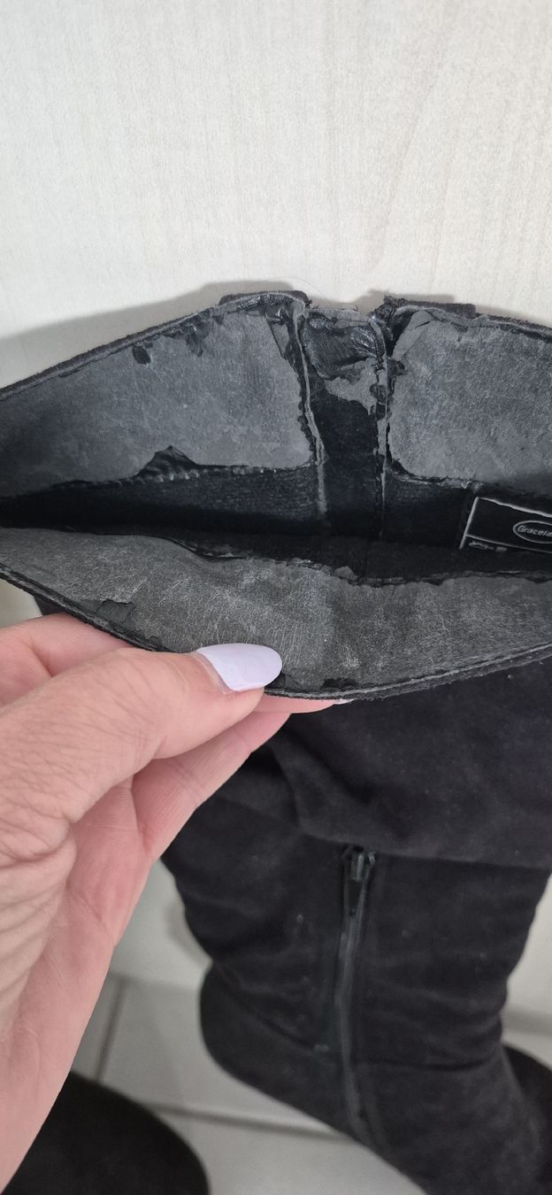 Graceland Scarpe da donna: Schwarze Winter Stiefel mit Keilabsatz, Grösse 37 – Usato da Aesch BL venduto da Moni1211 2
