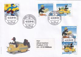 FDC Serie 964 - 965 + 987 - 988 + 913 ET Bern 6.12.1999