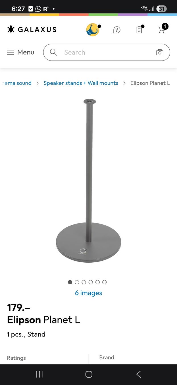 Supporti a parete: Elipson Planet L speaker stands (pair) – Usato da La Tour-de-Peilz venduto da Leelee1 1