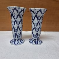 Versand möglich. 2 schöne Vintage Kerzenständer, handgemalt