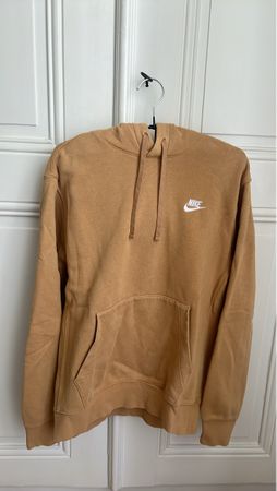 Nike Hoodie brown unisex cotton S size