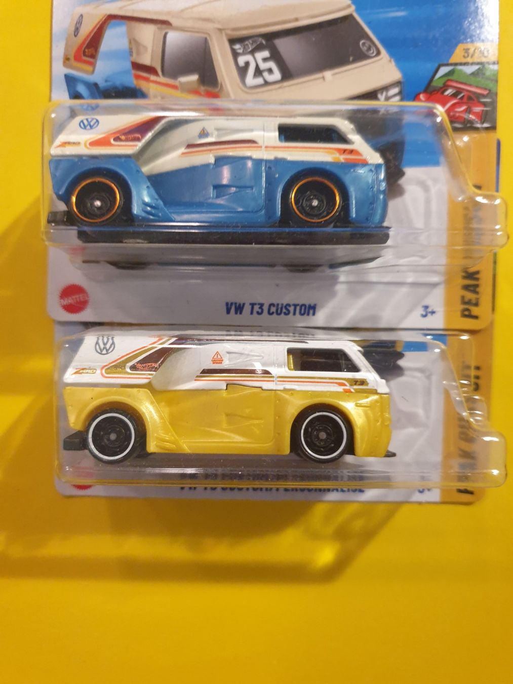 Hot Wheels Modellini d'auto: 2 x Hot Wheels VW T3 CUSTOM – Nuovo e nell'imballaggio originale da Oftringen venduto da Rotor 1
