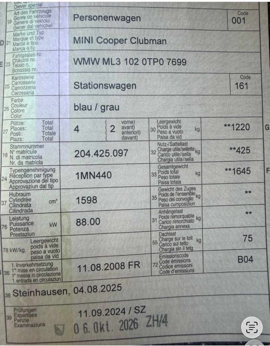 Mini Autos: Mini Cooper Clubman – Gebraucht aus Cham von sahin61 3