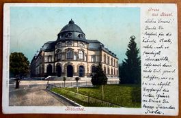 Basel - Gruss aus Basel - Bibliothek  1899