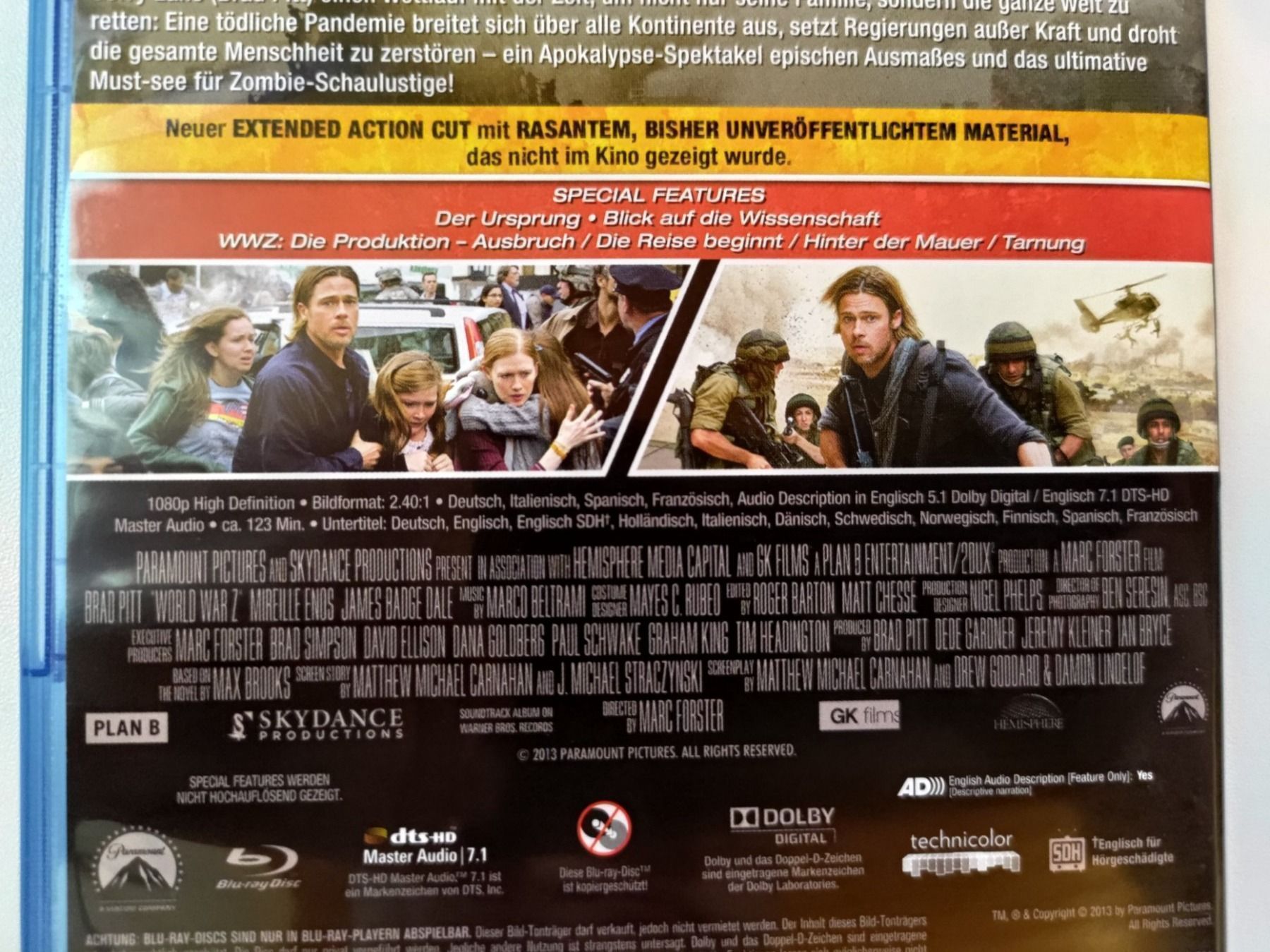 Alle DVDs: World War Z – Gebraucht aus Liestal von Kratzilla 3