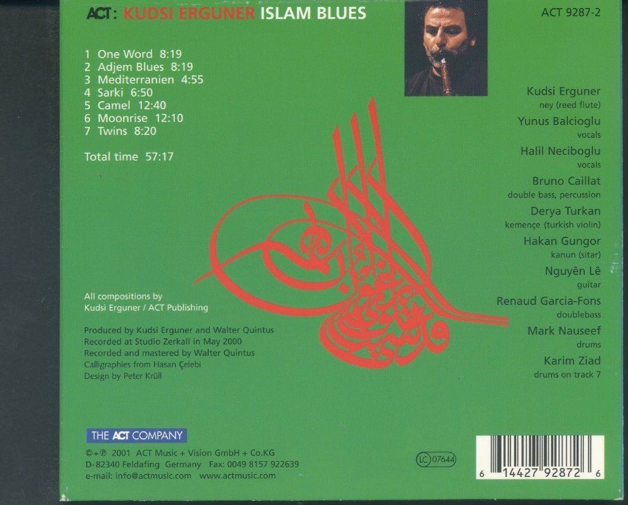 CD: Islam Blues - Kudsi Erguner – Usato da Delémont venduto da MaxPlan 1
