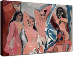Pablo Picasso " Les demoiselles d'Avignon"  stampa su tela‪