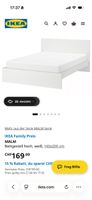 Ikea Malm Bettgestell, weiss, 140x200cm