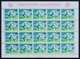 🇱🇮 1991 SÉRIE 1er jour « MONTAGNES « (SBK 69.00)