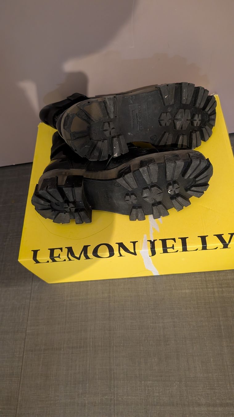 Damenschuhe: Lemon Jelly Zelma Black Rain Boots, Size 39 – Gebraucht aus Meyrin von att_mgj5 2