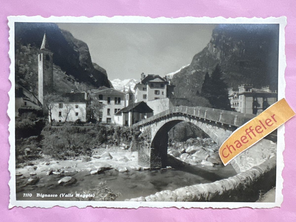 Ansichtskarten: 7110 Bignassco (Valle Maggia) – Gebraucht aus Zürich von Chaeffeler
