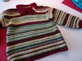 Pullover Handgestrickt neu für ca. 4-jährige Kinder