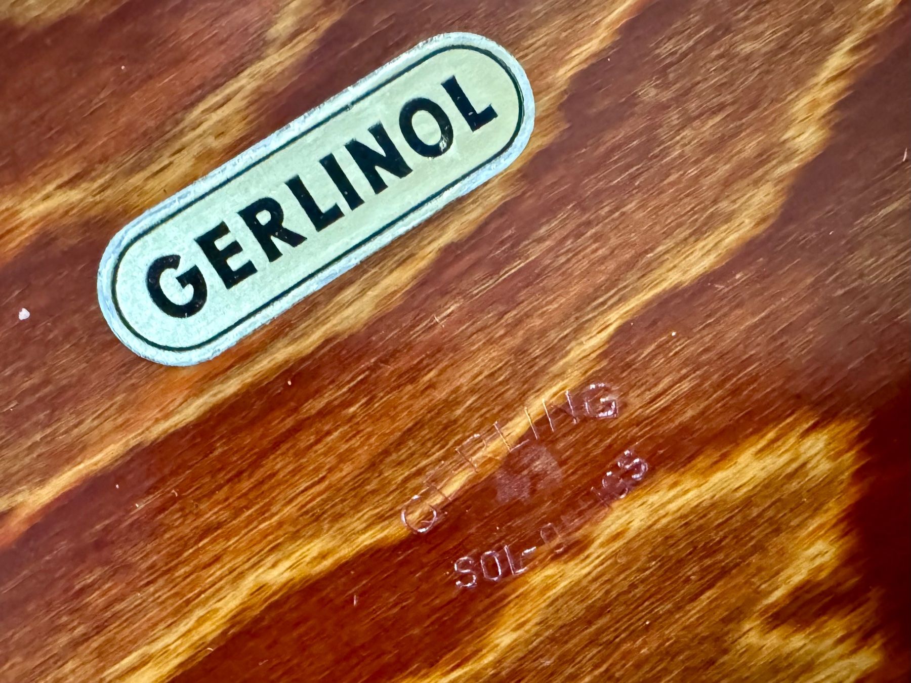 Servierplatten: Gerling Ohligs Gerlinol Holz Schale Tablett Teller 60er – Gebraucht aus Rothrist von Luckywinner 3