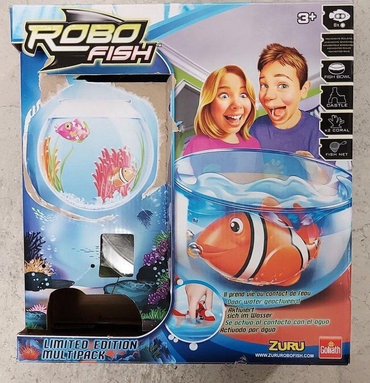 4er-Set Robo-Fisch Katzen Spielzeug – Elektronische Leuchtfische Für Badewanne & Aquarium (batteriebetrieben)