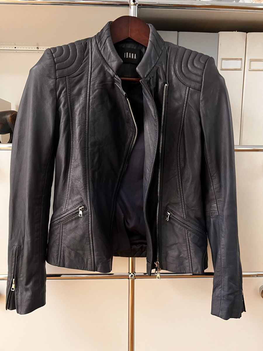 Giacche: Lederjacke IBANA blau Gr. 34 – Nuovo e nell'imballaggio originale da Bachenbülach venduto da Floydp