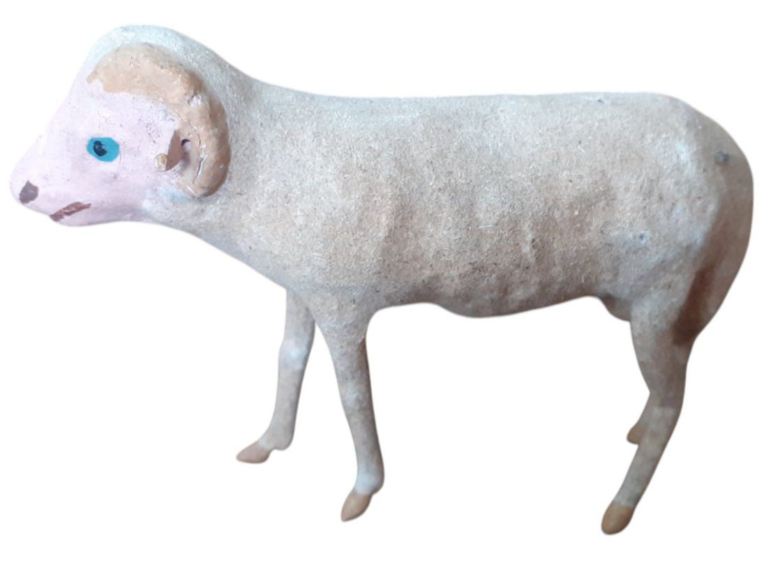 Statuette: Krippenfigur Schaf antik – Usato da Mörschwil venduto da antiksalon 2