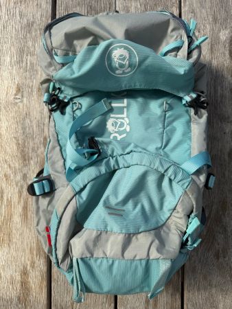 Trollkids Trolltunga Trekkingrucksack Kinder 30 L grau/mint