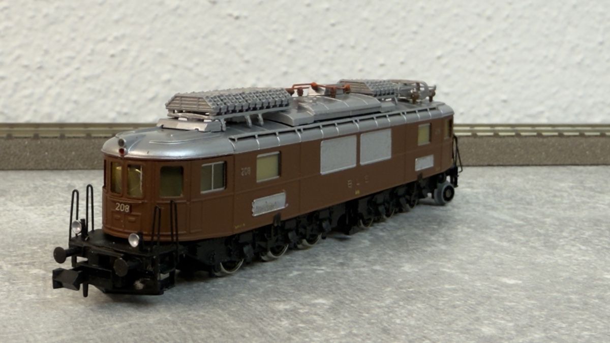 Fulgurex Modellini di ferrovie: Fulgurex BLS Ae 6/8, 208 Spur N Messing – Nuovo (secondo la descrizione) da Schlieren venduto da rat_lq6b