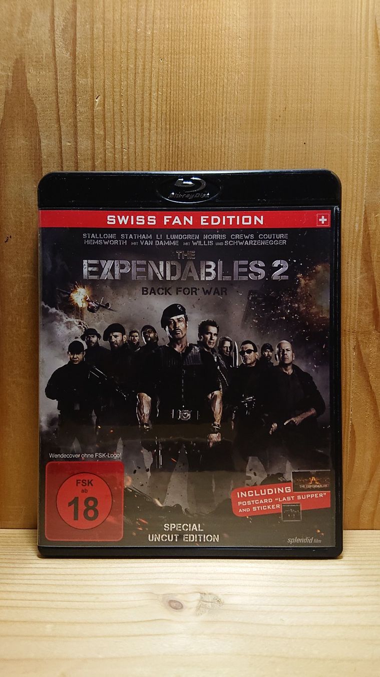 Tutti i DVDs: THE EXPENDABLES 2 Back for War Blu-Ray Uncut Edition – Usato da Wilderswil venduto da Exebub