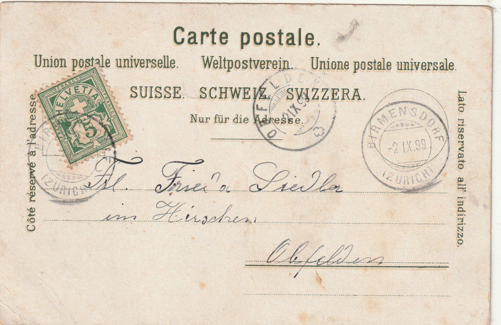 Cartes postales: Zürich Landesmuseum – D'occasion à Rorschacherberg par fratovi2 1