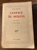 Henri Michaux - L'Espace du dedans - Gallimard 1966📚📖