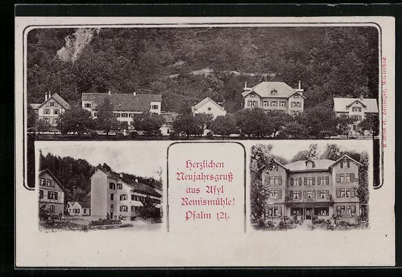 Cartes postales: AK Rämismühle, Ortsansicht mit Asyl – D'occasion à Berlin par bartko-reher